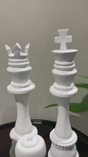 King - Chess Decorative Piece - White